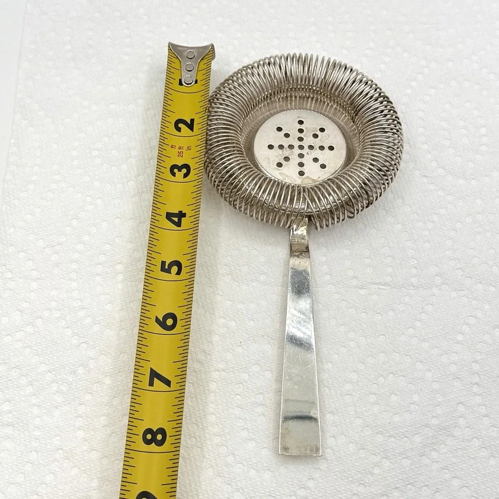 Le Boulevard Paris French Silverplate Cocktail Strainer VL Ship Hallmark Barware
